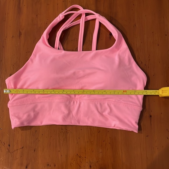 SAVVI cross cross athletic pink bra size medium - Picture 2 of 6